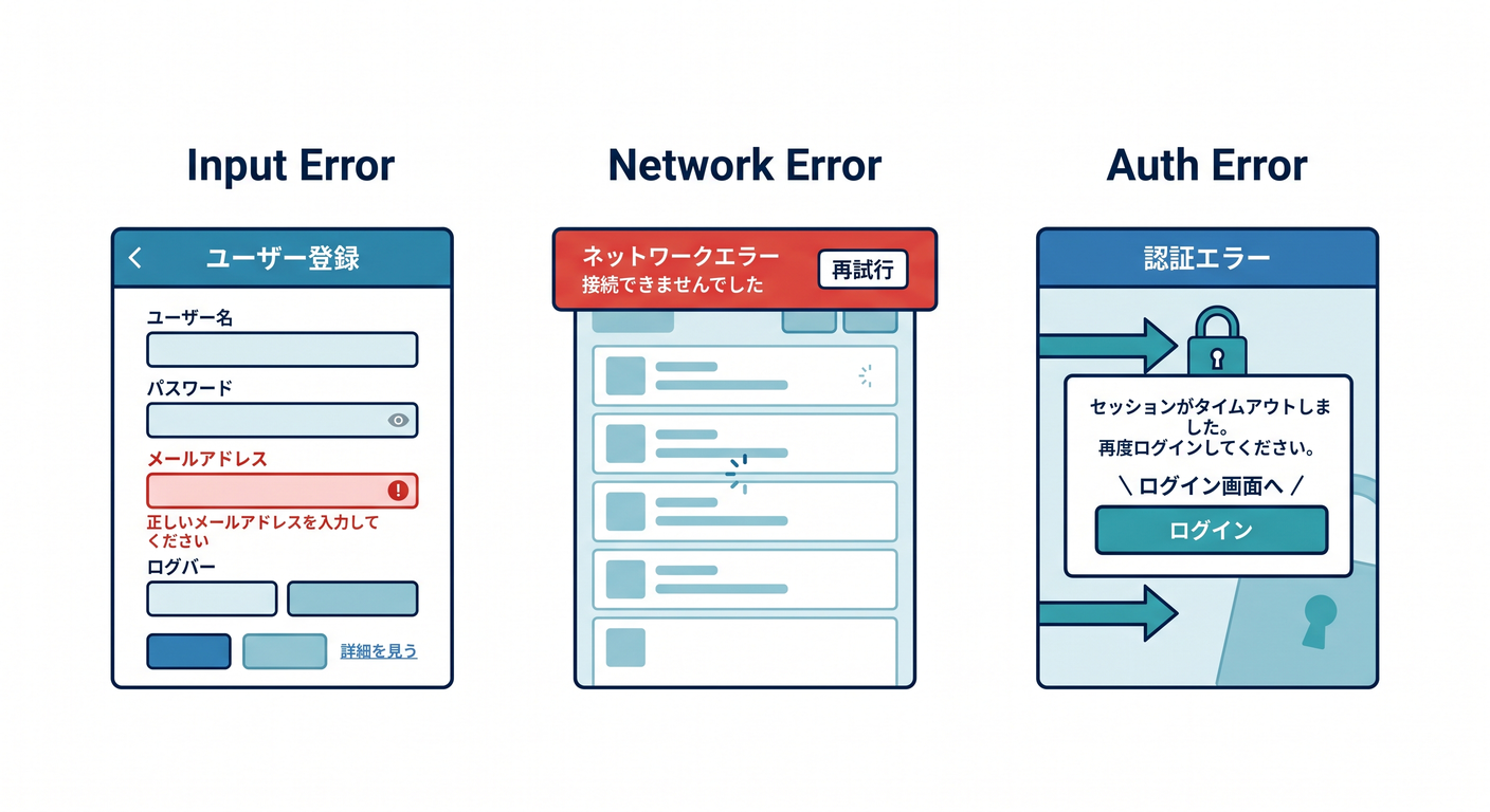Error UI Mockups