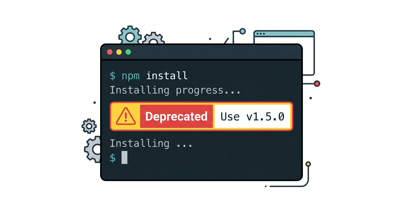 Npm Deprecate Message