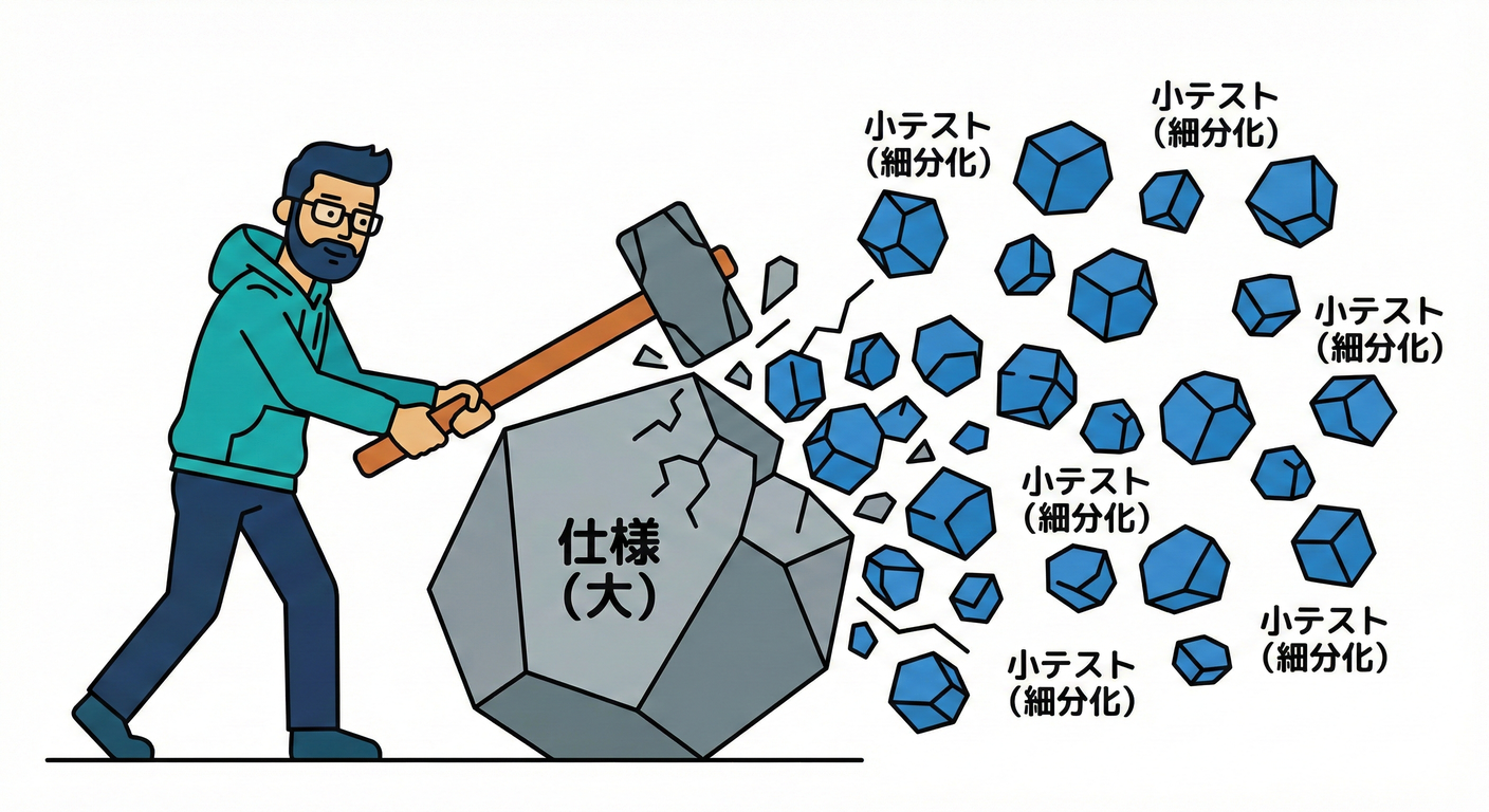 仕様を小テストに分解