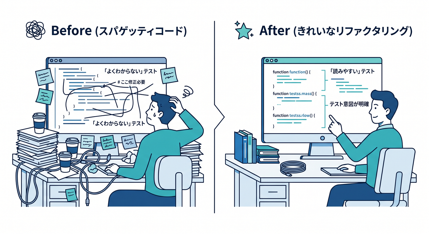 test refactoring before after