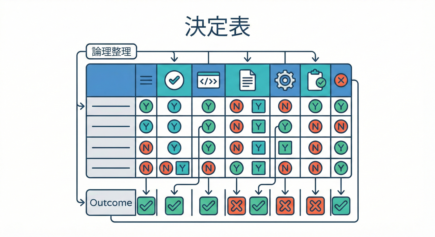 決定表で整理