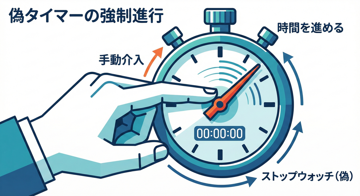 ストップウォッチの調整