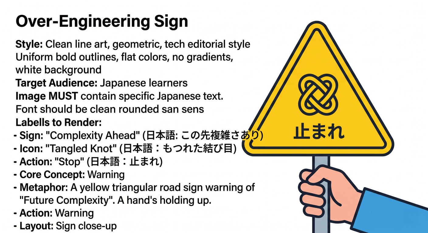 Over-Engineering Sign