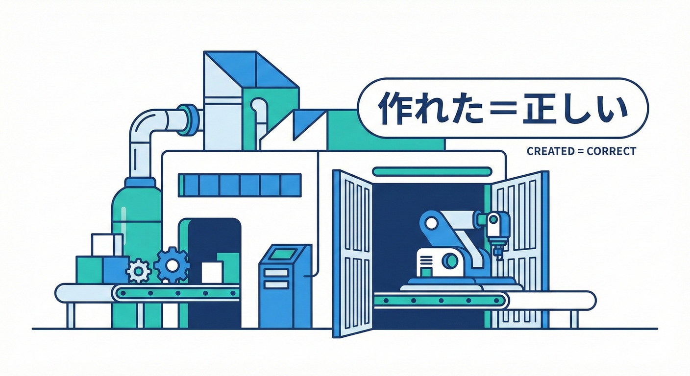 作れた＝正しい