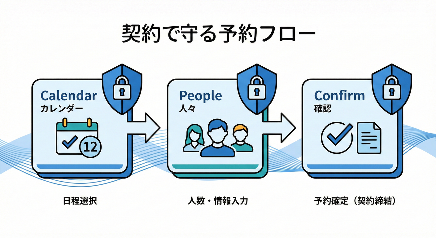 契約で守る予約フロー