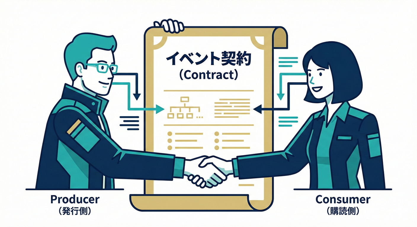 イベントは Producer と Consumer の間の「契約」である