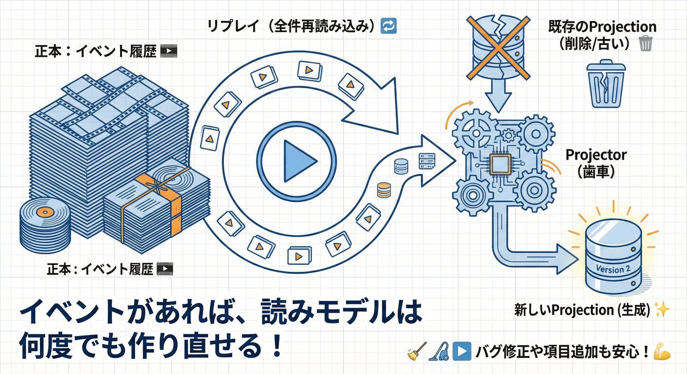 リプレイによる再構築
