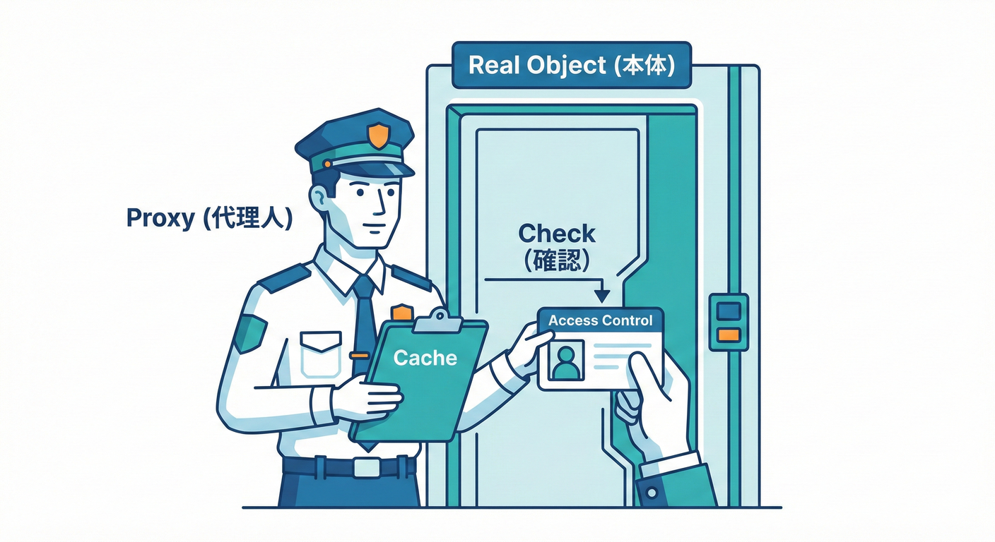 Proxy（代理人）。アクセス制御とキャッシュ。