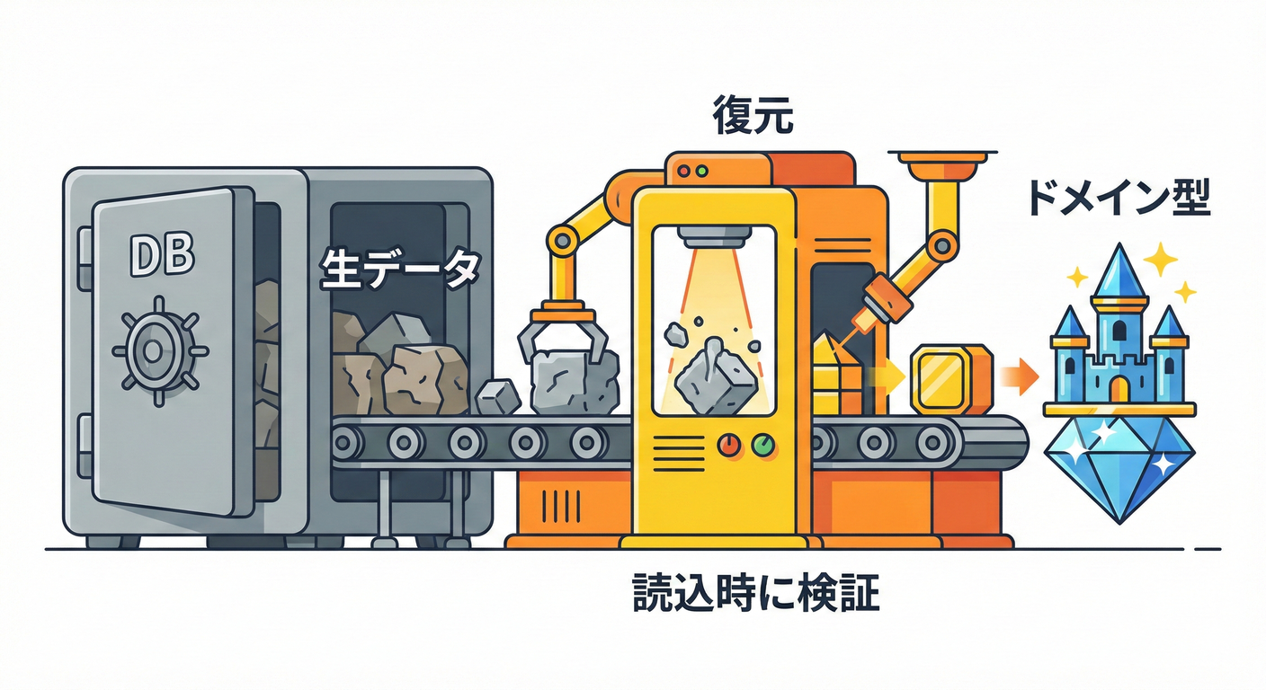 第26章 永続化境界①:DB→ドメイン(読み込み時に守る)🗄️🔄