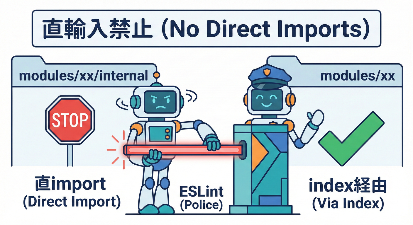 直輸入禁止 (No Direct Imports)