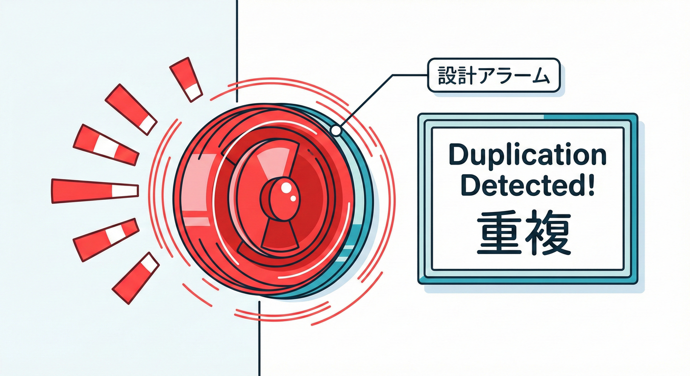 重複へのアラーム