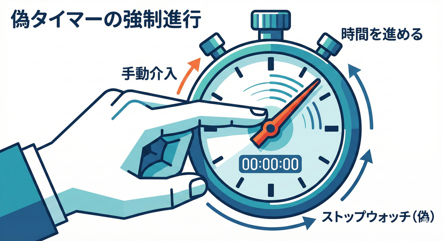 ストップウォッチの調整